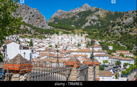 Malerische Anblick in Grazalema, Provinz Cadiz, Andalusien, Spanien. Stockfoto