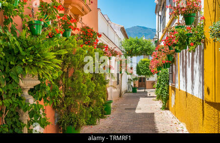 Die schönen Estepona, kleine Stadt in der Provinz Malaga, Spanien. Stockfoto