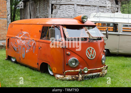 1956 split screen Wohnmobil Stockfoto