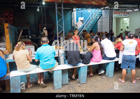 Beliebtes Restaurant, Messe der Fisch, Barão de São Domingos Zusammenbruch, Amazônia, Manaus, Amazonas, Brasilien Stockfoto