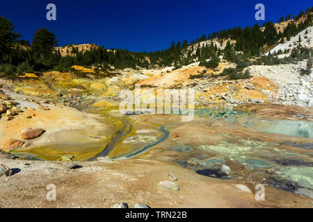 Thermalbad in den Lassen Volcanic National Park, Kalifornien Stockfoto