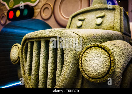 Singapur - Dec 11, 2018: Weihnachten mit Robocar Poli und Freunde an der Marina Square, Singapore. Stockfoto