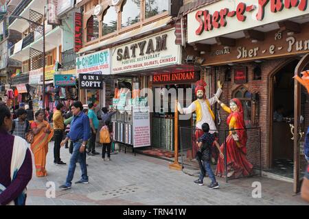 Snapshot von Manali Mall Road Stockfoto