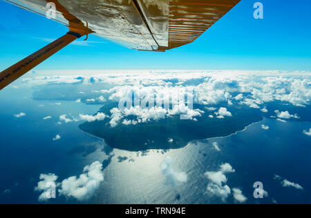 Luftaufnahme der Insel Erromango Küste, die viertgrößte Insel im Archipel, Vanuatu Melanesien Stockfoto