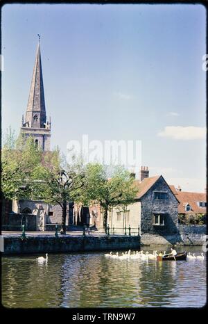 St Helen's Wharf, Abingdon, Oxfordshire, c 1960. Schöpfer: Norman Barnard. Stockfoto