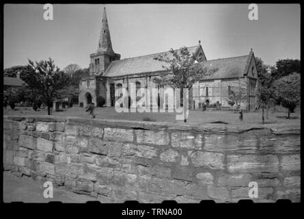 St Lawrence's Church, DFÜ, Warkworth, Northumberland, c 1955 - c 1980. Schöpfer: Ursula Clark. Stockfoto