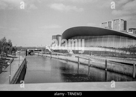 London Aquatics Centre, Queen Elizabeth Olympic Park, Stratford, London, England, Vereinigtes Königreich. Stockfoto