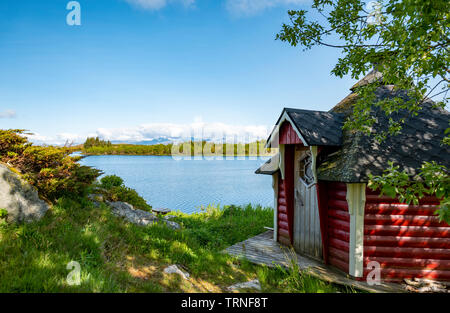 Grillhütte, Norwegen, Sommer 2019. Stockfoto