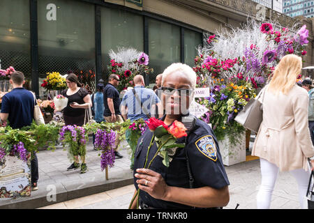 Hendrick's Gin Hochsommer Solstice Tastingfall bei Pershing Square in New York City, USA Stockfoto