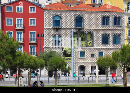 Portugal, Lissabon, Alfama, Casa Dos Bicos, Jose Samargo Stiftung, Stockfoto