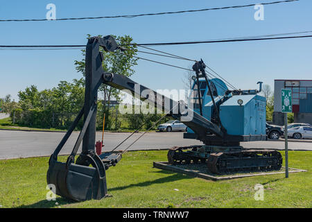 Alte Excavator-Digger verwendet als Werbung. Stockfoto