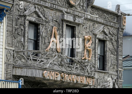 Arktis Bruderschaft Hall, Skagway, Alaska, Southeast Alaska, USA Stockfoto