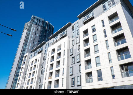 Student, Unterkunft, Wohnung, Wohnungen, in der Ostsee, Ostsee Dreieck Dreieck, Liverpool, Merseyside, Nordirland, Stadt, England, UK, GB, Großbritannien, Europa, Stockfoto