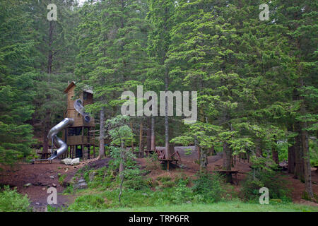 Mount Floyen Spielplätze, Bergen, Norwegen Stockfoto