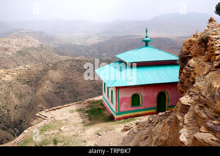 Alte Kloster Debre Damo Gebäude, Tigray, Äthiopien Stockfoto