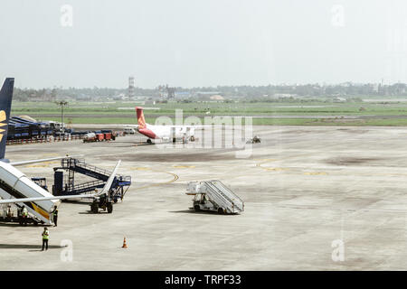 Netaji Subhas Chandra Bose International Airport (Dum Dum Airport), Kolkata, Indien, 25. Dezember 2018 - Innenansicht des Netaji Subhas Chandra Bose flughaf Stockfoto