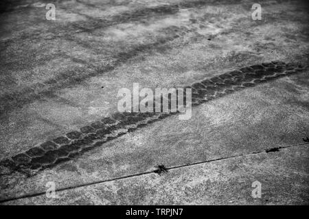 Textur Straße Drift, Fahrzeuge und Fahren, Verkehr Stockfoto