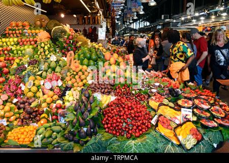 Barcelona Markthalle Stockfoto