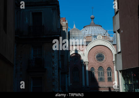 Neve Shalom Synagoge Die Synagoge in der karaköy Viertel Beyoğlu District, in Istanbul, Türkei. Die Synagoge wurde in Reaktion auf ein erhöht gebaut Stockfoto