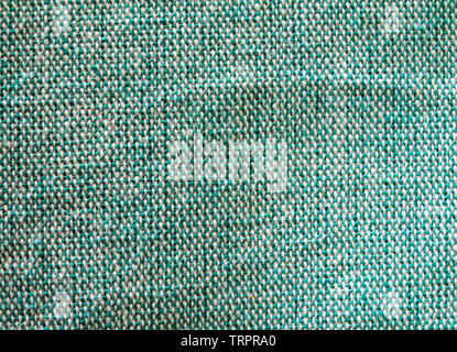 Lendenschurz Stoff grün weiche Textur Hintergrund Stockfoto