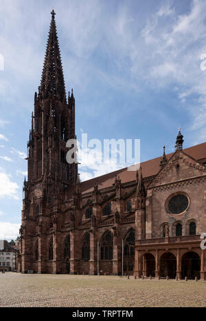 Freiburg im Breisgau, Münster Unserer Lieben Frau, Blick von Südwest Stockfoto