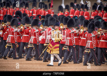 Horse Guards Parade. 8. Juni 2019. Die Farbe, Geburtstag der Königin Parade, London, UK. Credit: Malcolm Park/Alamy Stockfoto