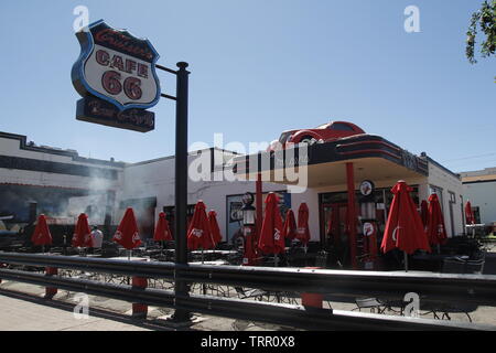 Williams, Arizona, USA: 24. Mai 2019: Die berühmten Cruiser Bar und Grill in der Stadt von Williams, eine der Städte, die an der berühmten Route 66 in Arizona Stockfoto