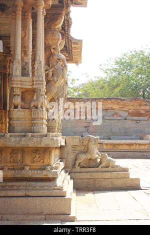 Hampi Indien Karnataka antike Architektur Stockfoto