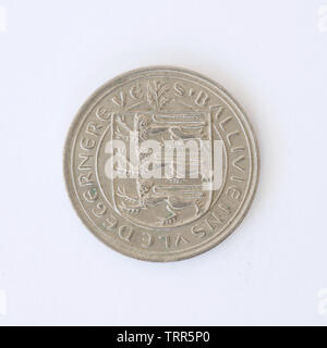 Guernsey 5 Neue Pence - Elizabeth II Münze - 1968 Stockfoto