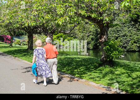 Sefton Park, Park, grün, grün, Oasis, urban, Lunge, Liverpool, Merseyside, Nordirland, Stadt, England, UK, GB, Großbritannien, Europa, Stockfoto