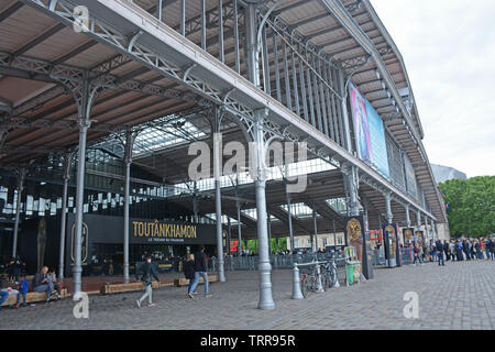 Die Grande Halle de la Vilette, Pont de Flandres Viertel, 19. Arrondissement, Paris, Ile-de-France, Frankreich Stockfoto