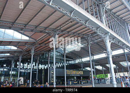 Die Grande Halle de la Vilette, Pont de Flandres Viertel, 19. Arrondissement, Paris, Ile-de-France, Frankreich Stockfoto