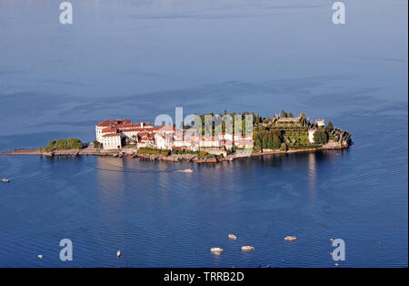 Italien Piemontesische Seen Ansicht der Borromäischen Inseln des Lago Maggiore von Stresa Stresa Stockfoto