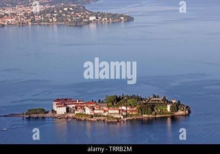 Italien Piemontesische Seen Ansicht der Borromäischen Inseln des Lago Maggiore von Stresa Stresa Stockfoto