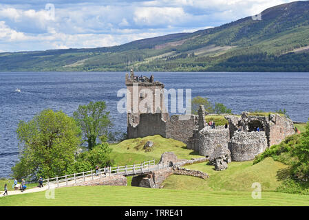 Urquhart Castle, Loch Ness, Highlands von Schottland Stockfoto