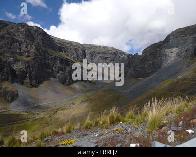 Tod Straße, La Paz, Bolivien Stockfoto