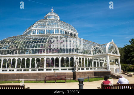 Sefton Park, Park, grün, grün, Oasis, urban, Lunge, Liverpool, Merseyside, Nordirland, Stadt, England, UK, GB, Großbritannien, Europa, Stockfoto