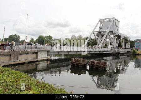 Commémoration à Pégasus Brücke du 75ème Anniversaire du Débarquement en Normandie Stockfoto