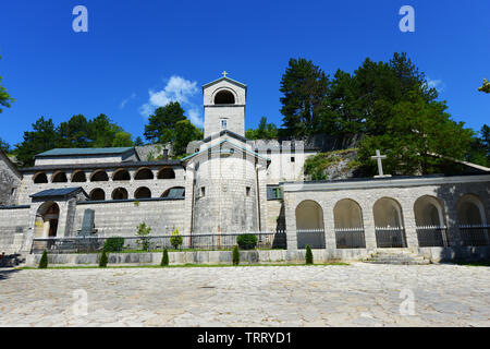 Cetinje Kloster in der alten Hauptstadt von Montenegro. Stockfoto