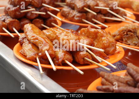 Street Food an der Jonker Street Night Market, Malakka, Malaysia Stockfoto