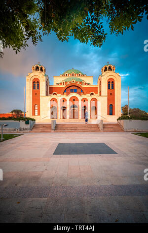 Schönen Sonnenuntergang geschossen von Ayia Sofia Kirche in Nikosia, Zypern Stockfoto