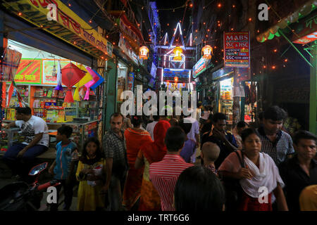 Durga Puja Feier in Dhaka, Bangladesh. Stockfoto