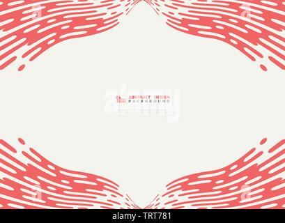 Abstract Pink lebende Korallen stripe Linienmuster details Artwork dekoration design vector Hintergrund. Sie können für Ad, Poster, Artwork, Vorlage Stock Vektor