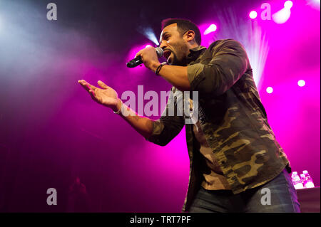 Craig David Craig David (Gesang), Craig Ashley David, Rapper, Texter, Sänger, Sänger, Songwriter, Musiker, Komponist, Musik, Musiker, Konzert, Live, Live Konzert, Unterhaltung, Live show, Musical, Musical artist, Englischer Musik, R&B-Musik, Hip-hop, hip hop Musik, Tanzmusik, Skandinavien, Dänemark, Kopenhagen, 30.10.2016, Stockfoto