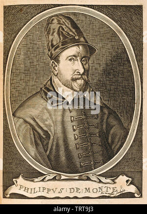 PHILIPPE de Monte (1521-1603), flämischer Komponist Stockfoto