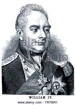 Wilhelm IV., 1765-1837, war König des Vereinigten Königreichs von Großbritannien und Irland von 1830 bis zu seinem Tod im Jahr 1837 Stockfoto