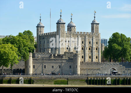 Der Tower von London, Tower Hill, East London, Vereinigtes Königreich Stockfoto