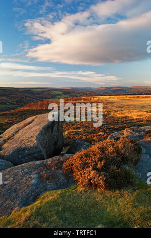 UK, Derbyshire, Peak District Froggatt Edge Stockfoto