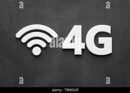 4G Symbol - Abbildung Stockfoto