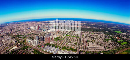 Panorama Antenne von Den Haag in den Niederlanden Stockfoto